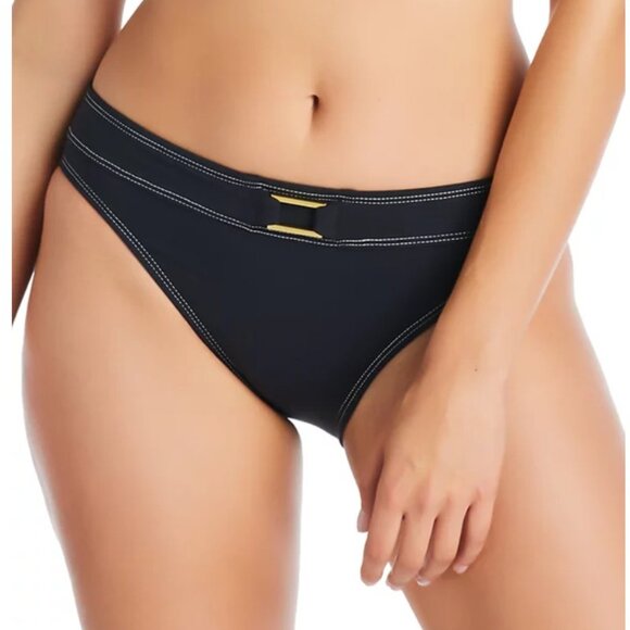 Bleu Stitched Buckle-Front Hipster Bikini Bottom - Size: 8 - NWOT - Picture 4 of 11